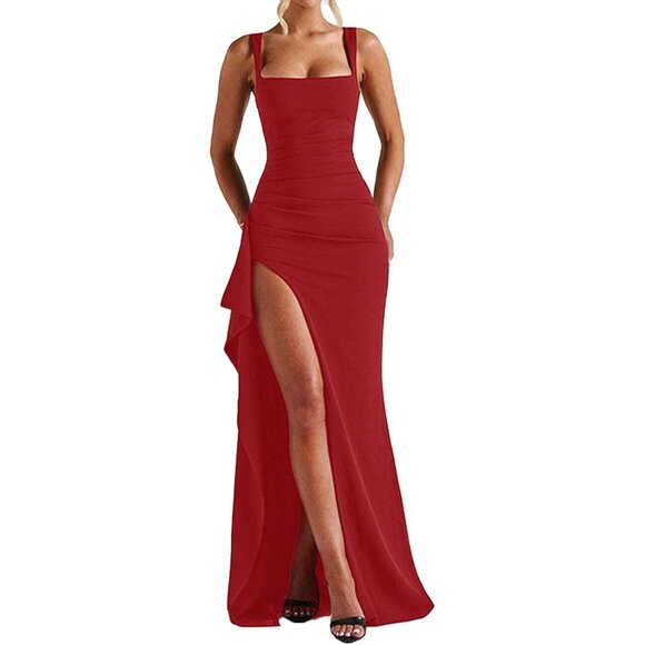 Women Sleeveless Bodycon Maxi Dress with High Slit for Formal Occasions is  available for purchase on au PAY Market - Imported Goods Online Store  Co.Ltd. | au PAY Market - Online Shopping Site